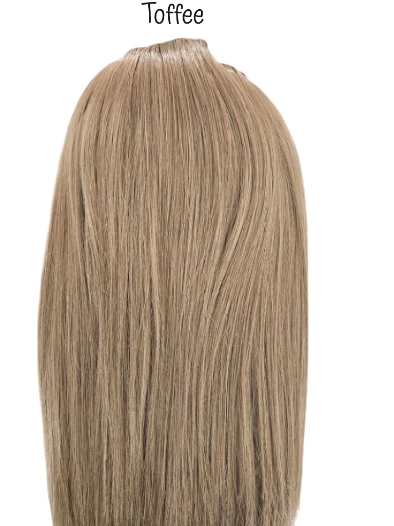 Girly Curls Straight Ponytail Cheerleader Hairpiece 16" (Toffee)