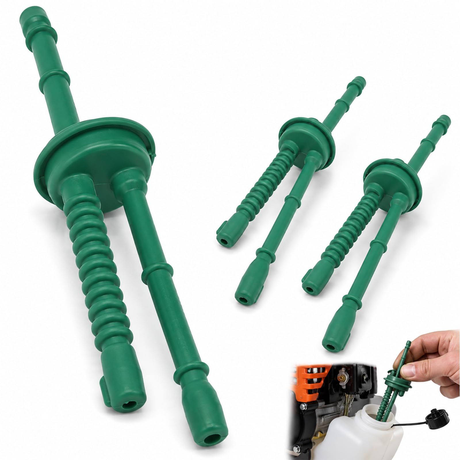 Solvind 3Pcs Silicone Fuel Tank Vent Pipe 41403587702 for Lawn Mower