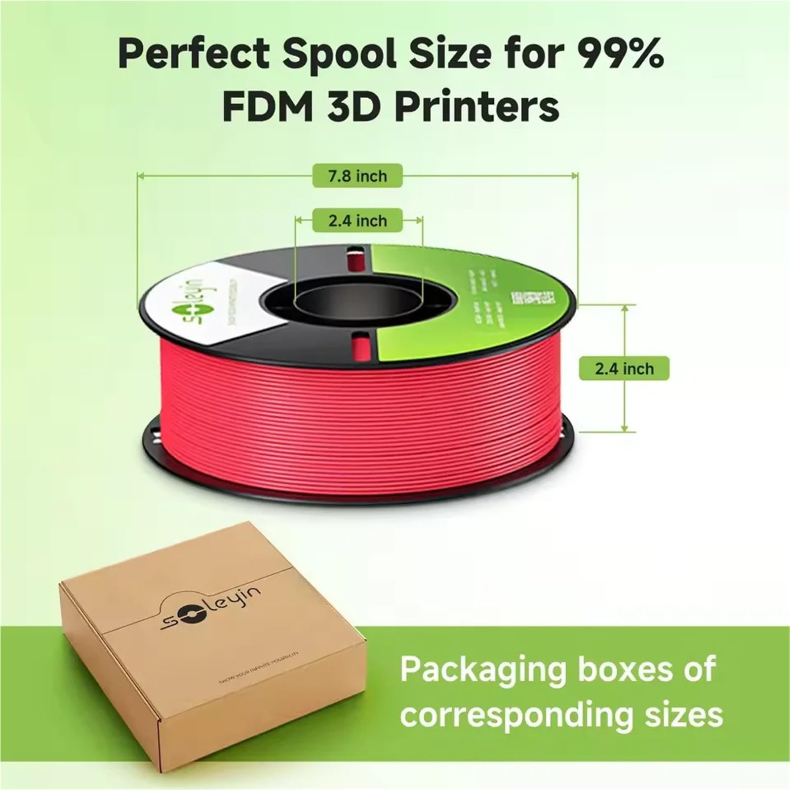 Filament pour Imprimante 3D Filament d'imprimante 3D PLA 1.75mm, 3/5/10 pièces, for K1 MAX/ K1C(Grey 5kg)
