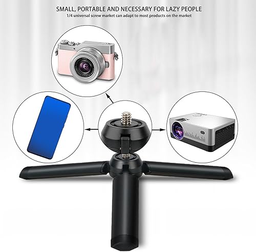 Miniatura 3 de Soporte de trípode para cámara con control remoto y soporte para teléfono para cámaras Nikon, teléfonos celulares, proyector, cámara web, visores de