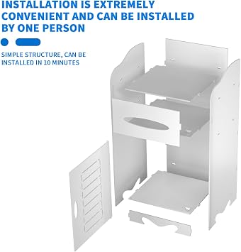Bathroom Floor Cabinet 60CM Height, Free Standing Tall Slim Side Organizer White Pantry, PVC Home Organizers and Storage, Multi-Purpose Narrow Cupboard With Door & Shelf
