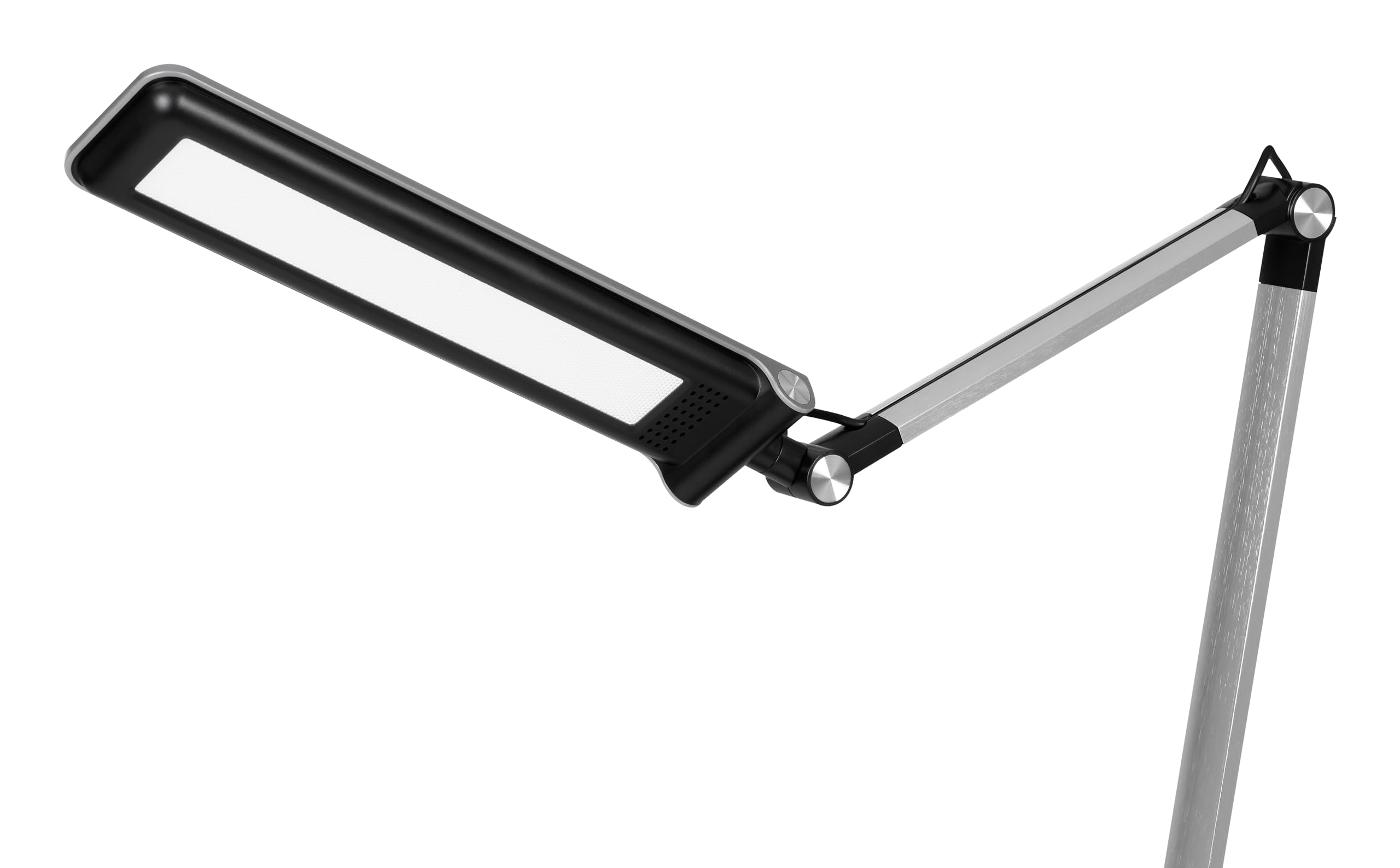 Hansa LED Tischleuchte Wave silber gebürstet, stufenlos dimmbar, 3 Farbtemperaturen, 3000-5800 Kelvin, Memory-Funktion