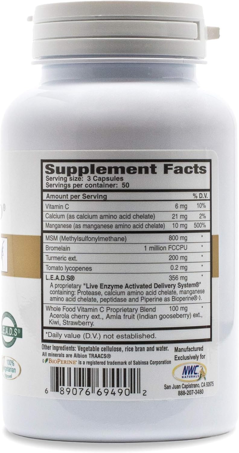 NWC Naturals MSM Supplement Gold, 1,000 mg Per Serving, 150 Capsules — Amazon image 9