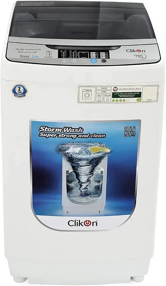 Clikon 7 kg Automatic Washing Machine with Push Button Control | Model No CK605 with 2 Years Warranty