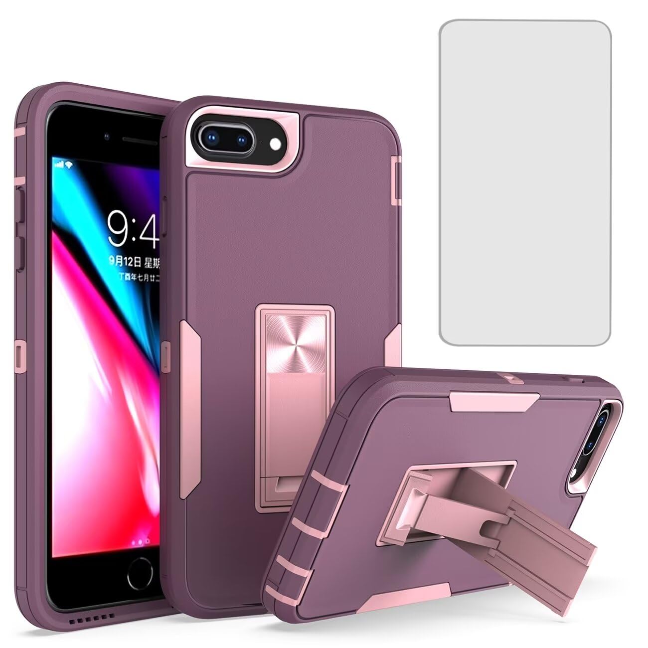 Coque iPhone 7 Plus violet rose idéale pour les trajets quotidiens - 8