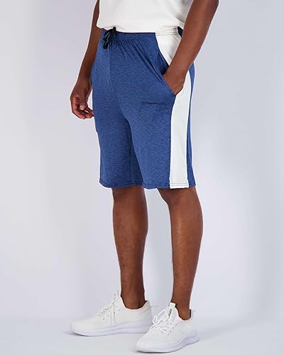 Vista 74 de Paquete de 5 pantalones cortos deportivos de secado rápido para hombre, shorts para correr, gimnasio, entrenamiento, casuales, con bolsillos
