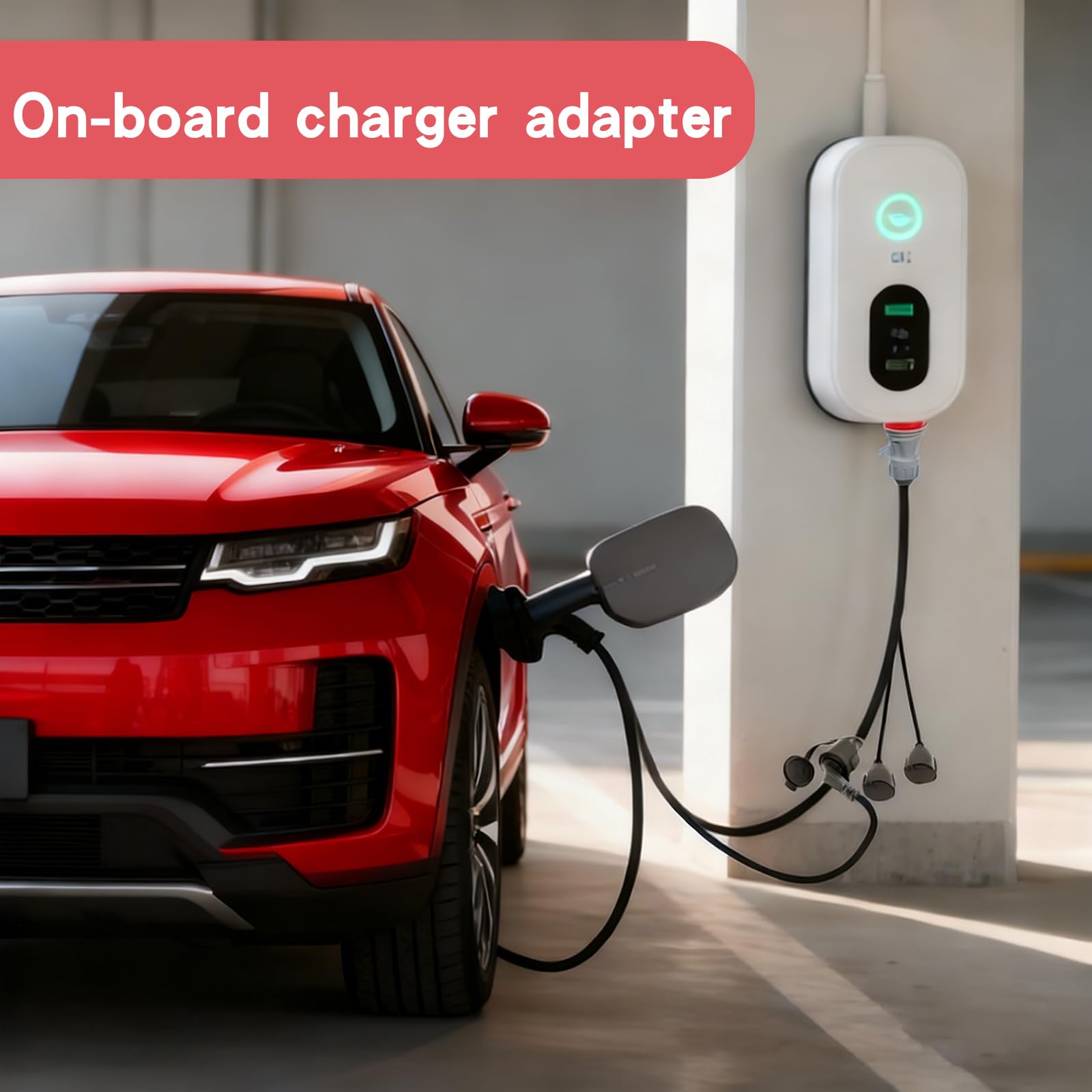 CEE Adapter rozdzielacz prądu 400 V, 16 A, wtyczka na 3 x 230 V, kabel przedłużający z wtyczką ze stykiem ochronnym i pokrywą na zawiasach, przewód adaptera CEE do zastosowań przemysłowych, przyczep