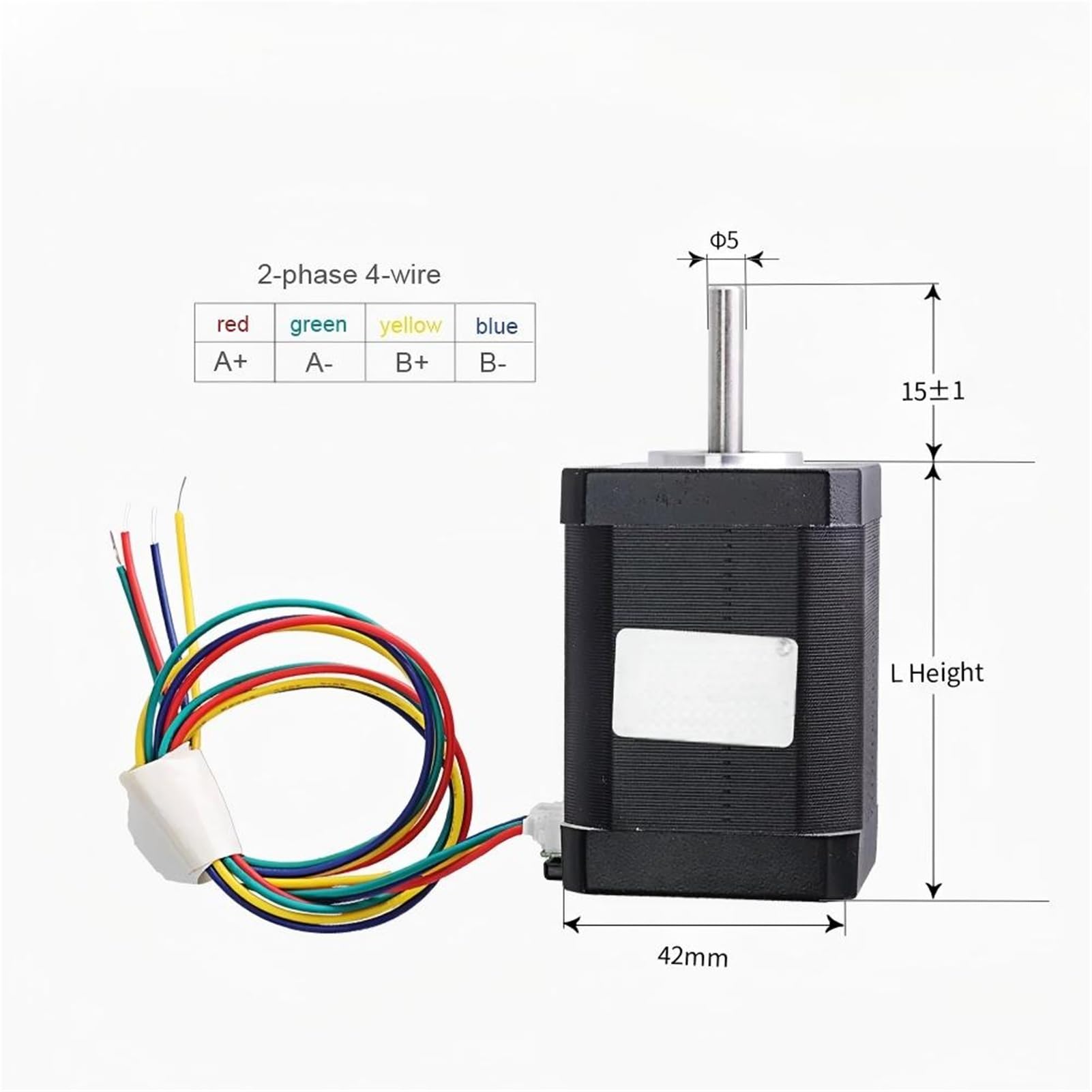 Motore passo-passo NEMA17 2 pezzi 1.8A accessori for stampa 3D a quattro fili bifase motore passo-passo