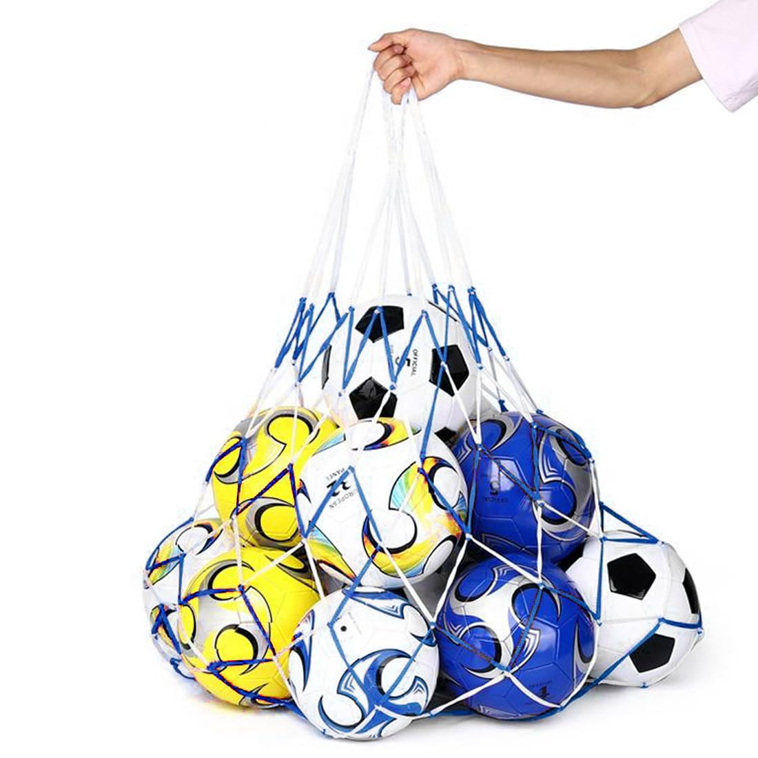 CATOR Filet Pareballon Sac à Foot et Basket Réutilisable 1-12 Ballons, Nylon