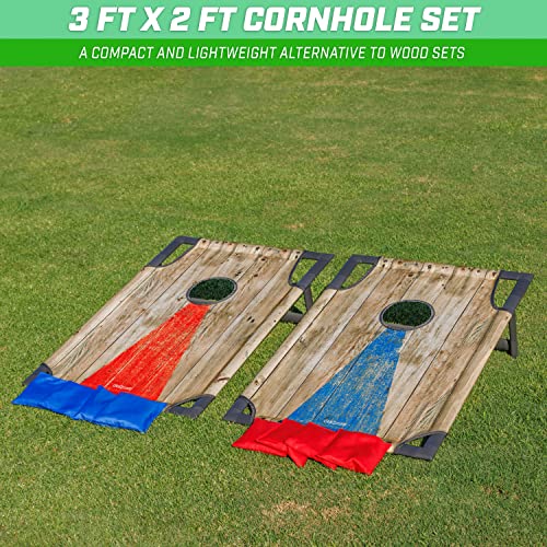 Gosports Portable Pvc Framed Cornhole Toss Game Set With 8 Bean Bags And Travel Carrying Case - Choose Your Style #TOP1