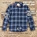 Weatherproof Vintage Men's Cotton Plaid Shirt - Maritime Blue, Regular Fit, Long Sleeve, Button Down, Medium