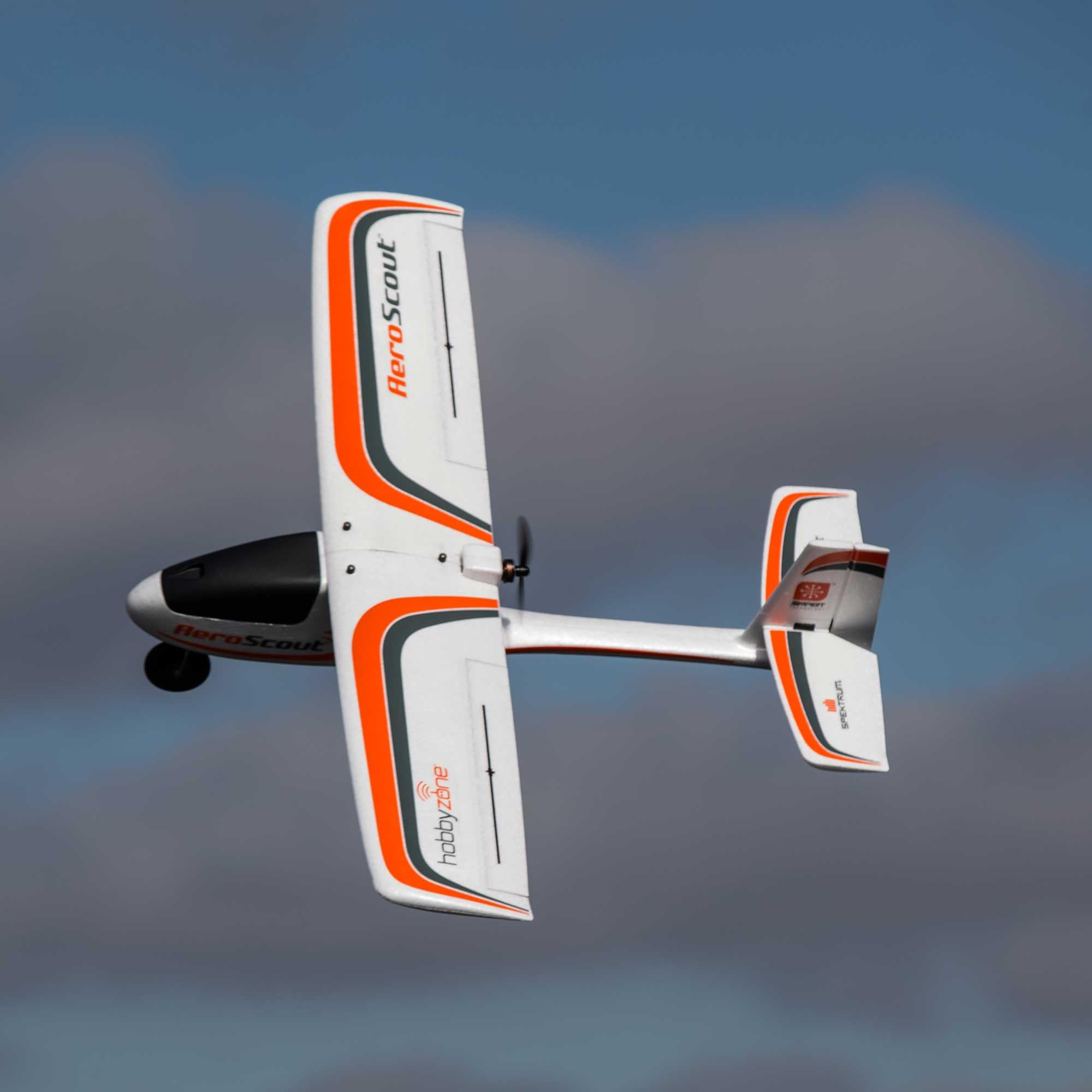 Hobbyzone AeroScout S 2 1,1m BNF Basic RC Flugzeug | Inkl. SAFE-Technologie, robuster Pusher-Motor, 3 Flugmodi, ideal für Einsteiger, mit Spektrum AR631+ Empfänger