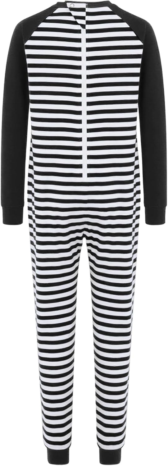 TiaoBug Girls Boys Adaptive Clothes Special Needs Jumpsuit Zipper Stripe Long Sleeve Anti-Strip Romper