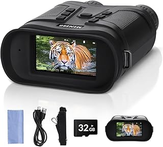 Night Vision Goggles,4K Night Vision Binoculars for Adults,3" HD Screen,6X Digital Zoom,Photos and Video Record Support Playback,6000mAh Rechargeable Battery,Outdoor Camping Gift for Adults with 32GB