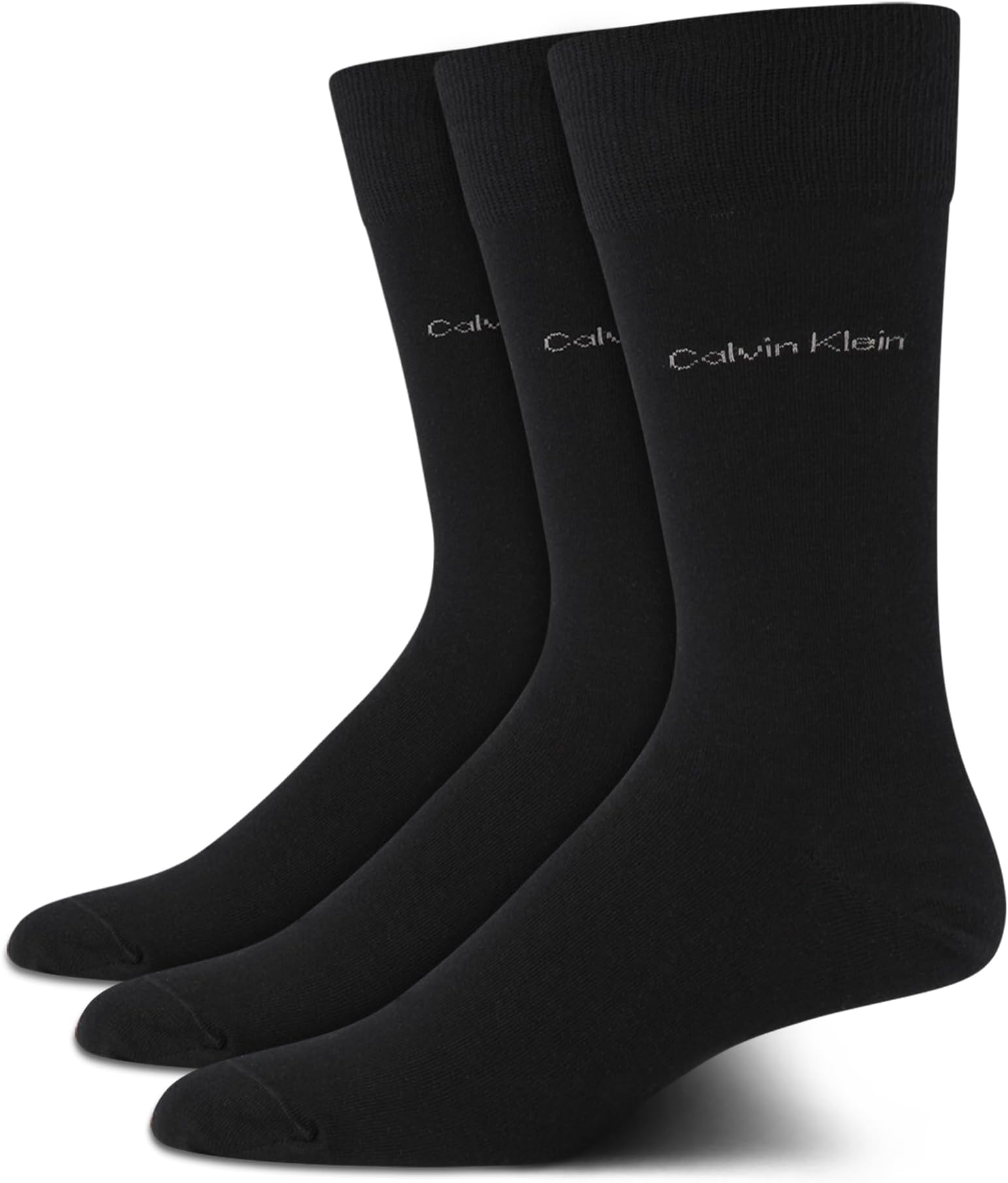 Mens Dress Socks - 3 Pack Breathable Cotton Blend Patterned Crew Socks for Work, Business, and Formal Wear