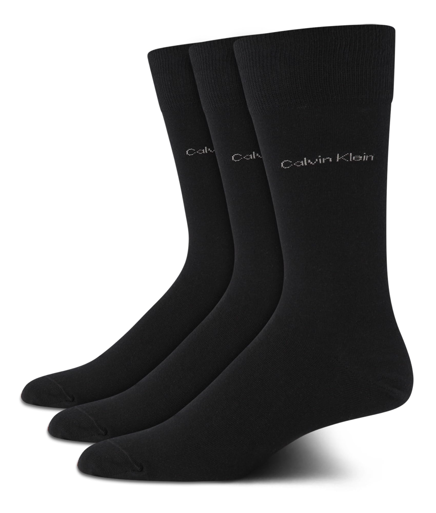 Mens Dress Socks - 3 Pack Breathable Cotton Blend Patterned Crew Socks for Work, Business, and Formal Wear