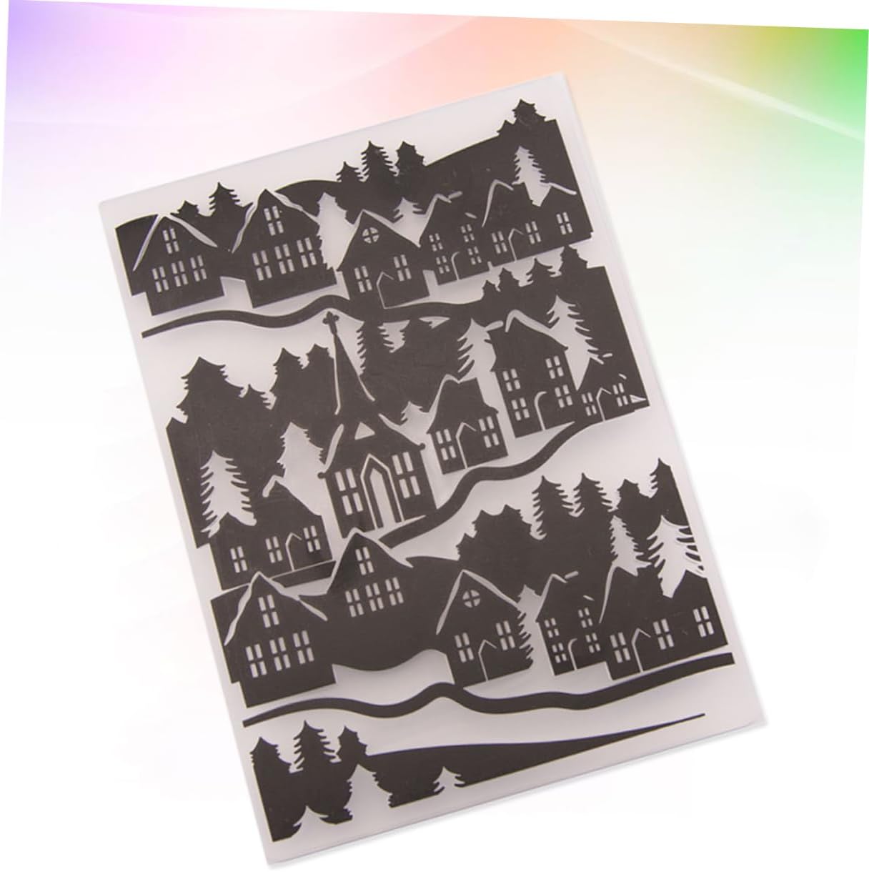 NUOBESTY DIY Plastic Embossing Template Stencil for Craft Sturdy Embossing Dies Perfect for Scrapbooking (em066)