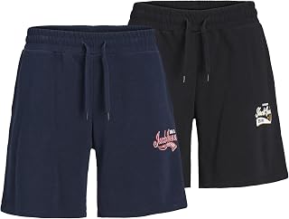 JACK & JONES JPSTLOGO SWEAT SHORTS 2 COL GMS 2PK MP Şort Erkek