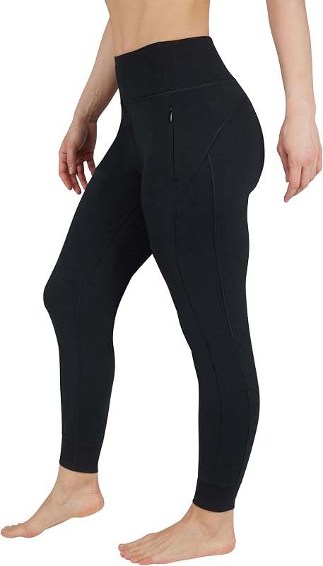 90 Degree By Reflex Womens Jogger Pants Athletic High Waisted Running Sweatpants Workout Jogger with Zippered Pockets