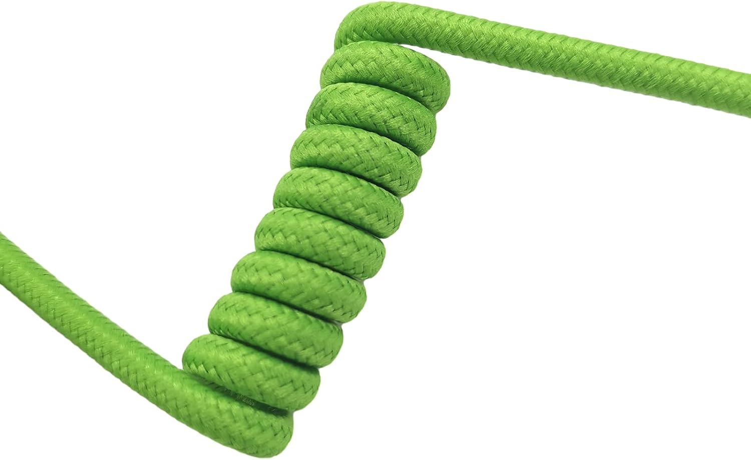 Earpiece Nylon QR QD Kinitted Braided Coil Twist Lock Radio Ear Piece Colorful Replacement for Walkie Talkie Acoustic Tube Headset(Moisture-Resistant,Green,2Pack) image 3