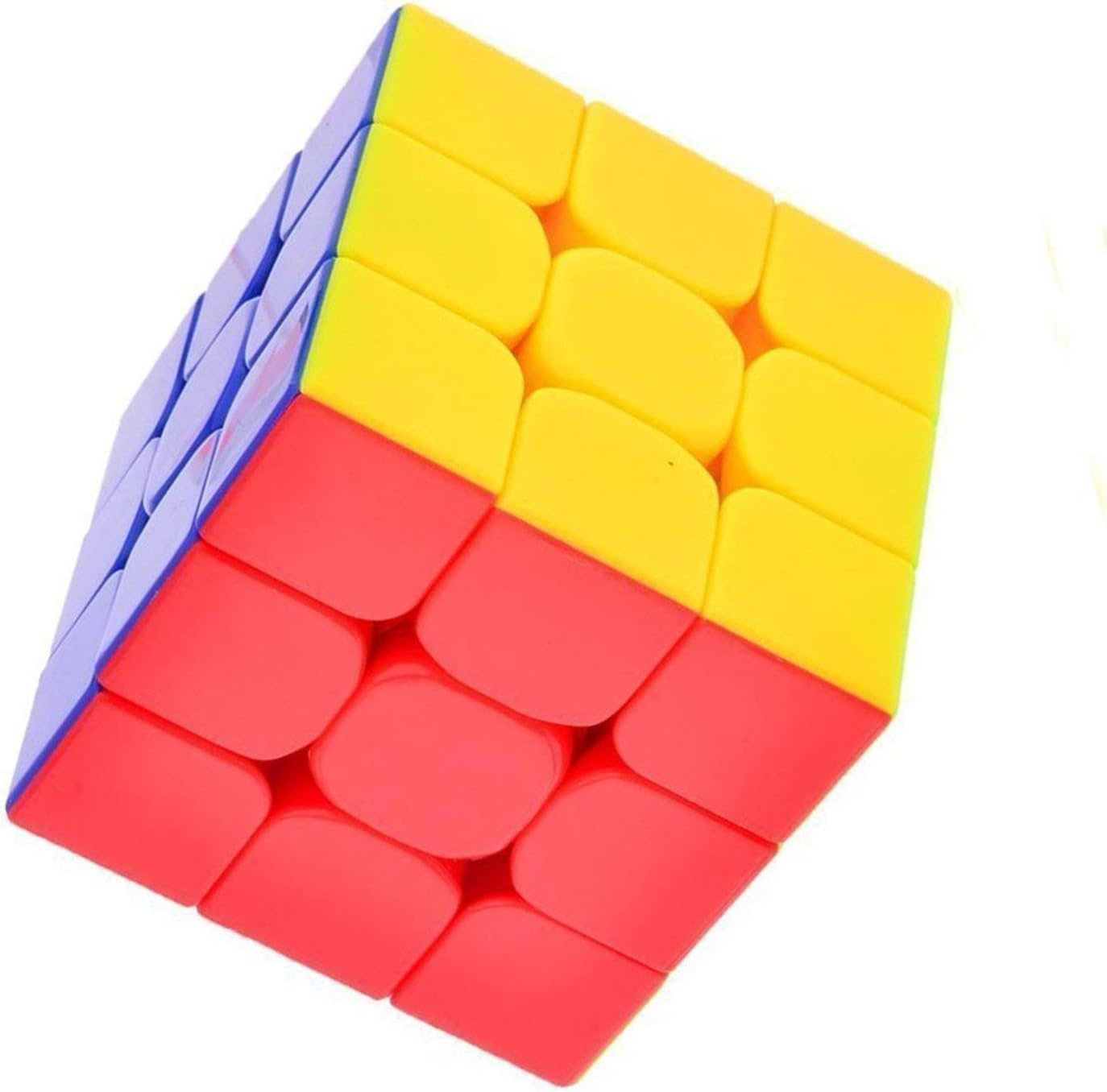 Dealbindaas Speed Cube 3 x 3 Sticker-Less 3 D Cube Puzzle Game for Beginners and Kids -Multicolour