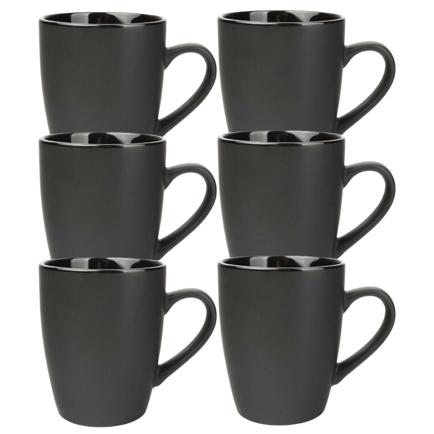 KAMMAK Knochenporzellan-Kaffeetassen-Set, 2er-Set, 473 Ml – Große Tassen Mit Protea-Blumen-Design