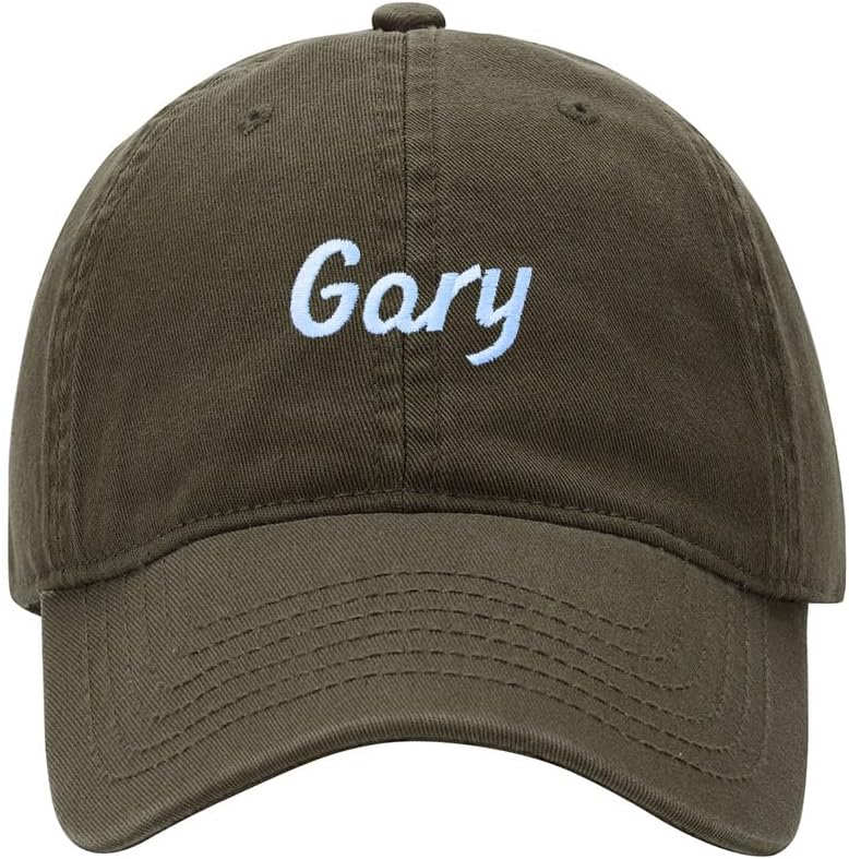 Baseball Cap Men Name Gary Gift Embroidered Washed Cotton Dad Hat Baseball Caps