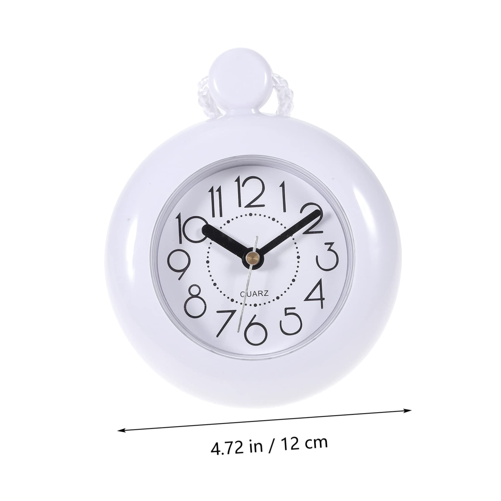 RORPOIR Bathroom Clock Wall Hanging Waterproof Alarm Clock for Living Room Dec