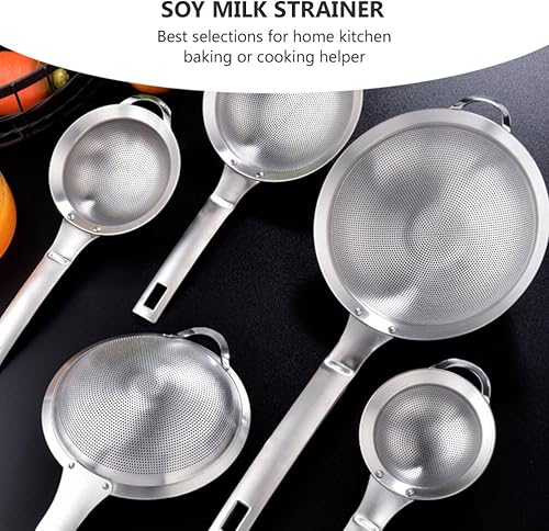 Miniatura 5 de Cabilock Colador de malla de acero inoxidable Colador de malla fina, colador de alambre, colador de alimentos reutilizable, bolsas de leche, jugos