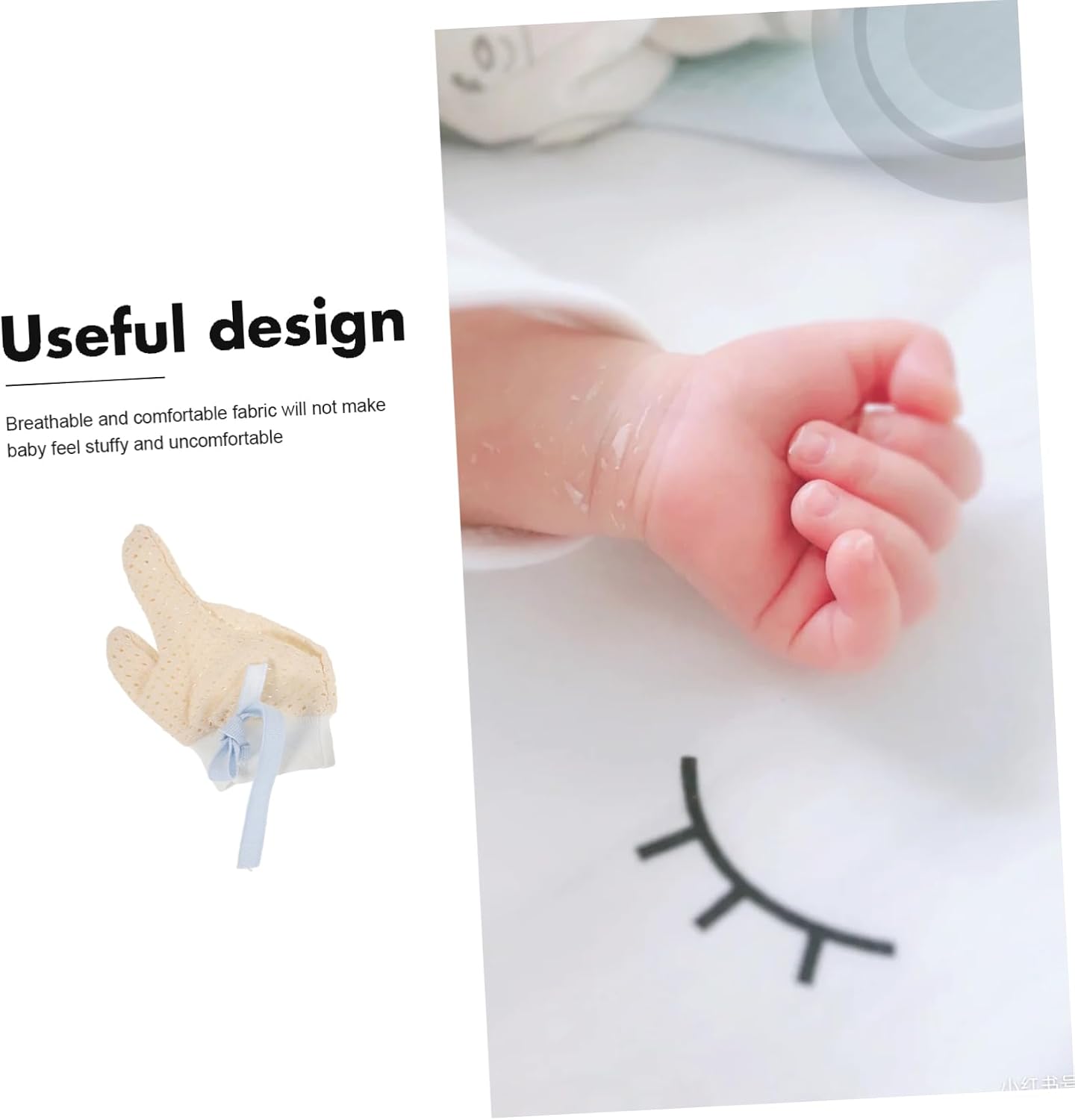 Stop Thumb Sucking Gloves Anti-Scratch Finger Protectors for Boy Girl Months Soft Breathable Material Flexible Design for Comfortable Use