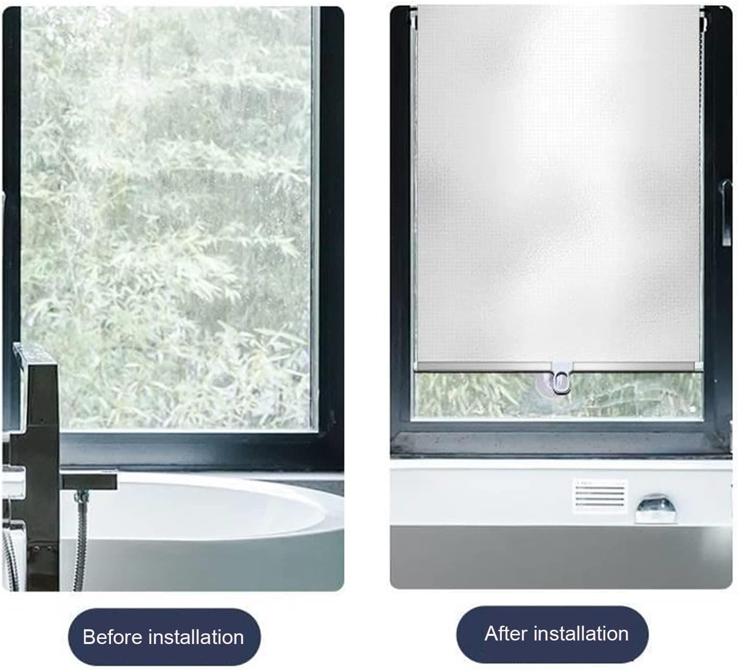 Store enrouleur occultant for fenêtre Stores occultants à ventouse, pare-soleil rétractable sans poinçon for balcon, isolation solaire, ombrage for fenêtre, bureau de cuisine (W58xH125cm(23x49in) ( Co
