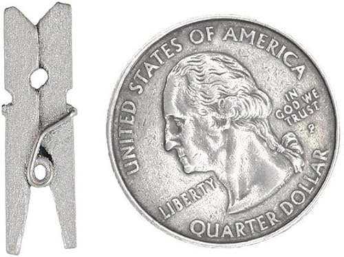 Miniatura 99 de JAM PAPER Wood Clip Clothespins - Small - 7/8 Inch - White - 50 Clothes Pins/Pack