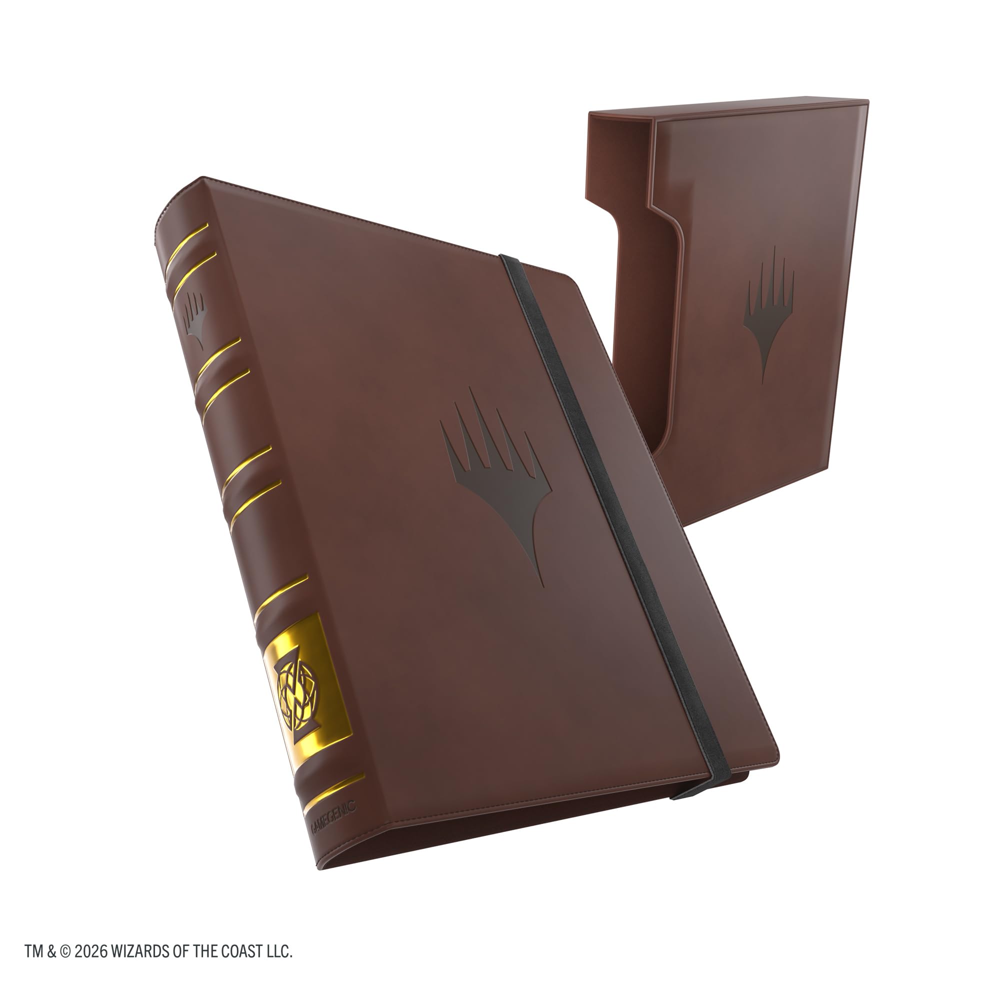Gamegenic Magic: The Gathering | Secrets of Strixhaven Cards Almanac Premium Slipcase Album 18-Pocket - Quandrix, Álbum con Estuche, 360 Cartas, Piel Sintética, Diseño Estantería