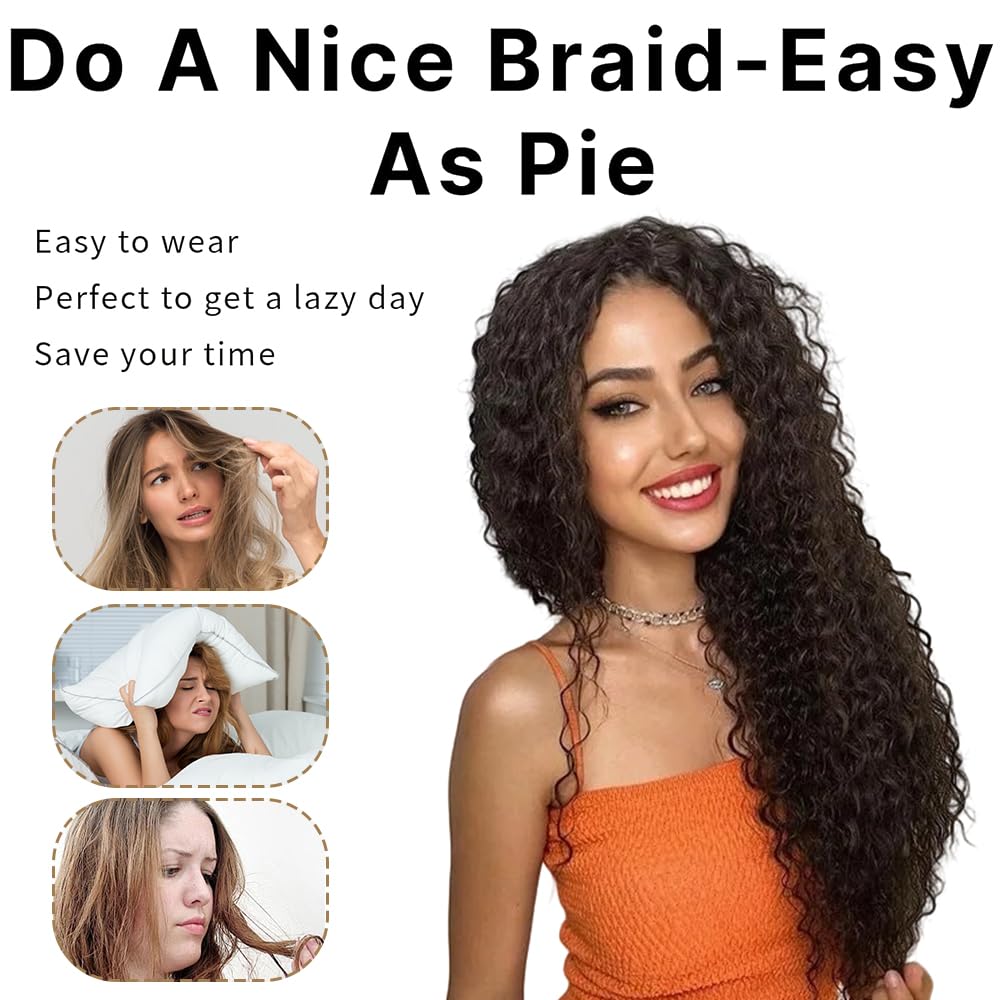 Postiche afro bouclé à clip fibre douce et résistante, confort longue durée, parfait pour look unique au quotidien, événements culturels, fêtes et concerts en plein air(Brun Foncé-4#)