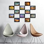 Giftgarden 4x6 Cadres photo Cadre noir en vrac Cadre photo Set pour mur ou table, 12 Boîtes