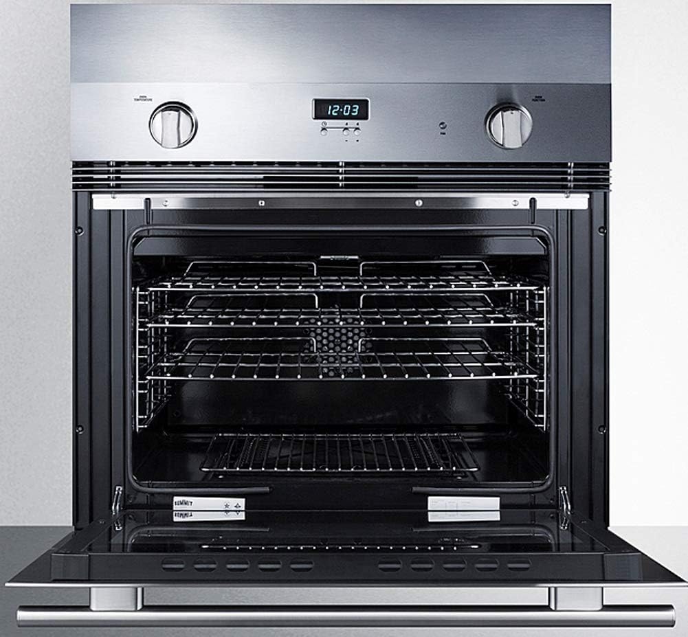 Summit Appliance TKSGWO30 Wall Oven Trim Kit in Stainless Steel Construction for Installation On SGWO30SS Summit Gas Wall Oven, Made in the USA