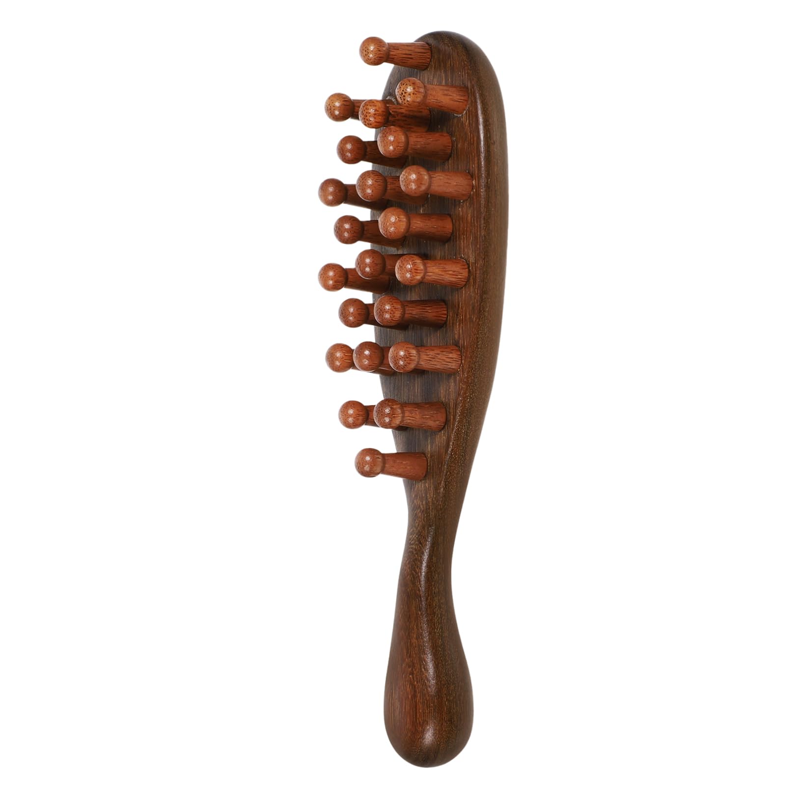 NOLITOY Massage Comb Hair Scalp Comb Comfortable Massage Comb Scraping Massage Tools Wide Tooth Comb Scalp Care Comb Handle Massager Portable Comb Scalp Massager Sandalwood