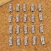 20 Pack (Gold) Set of Curved Viking Runes Metal Beads - Vintage Charms for Hair Braids, Bracelets, Necklaces, and DIY Jewelry