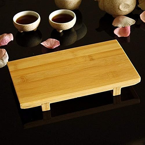 Miniatura 9 de JapanBargain plato de bambú para servir sushi Amarillo