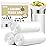 Small Trash Bags 4 Gallon - 100 Count 4 Gallon Trash Bag, Small Garbage Bags for Office Bedroom Bathroom Trash Bags, White 4 Gal Small Trash Can Liners