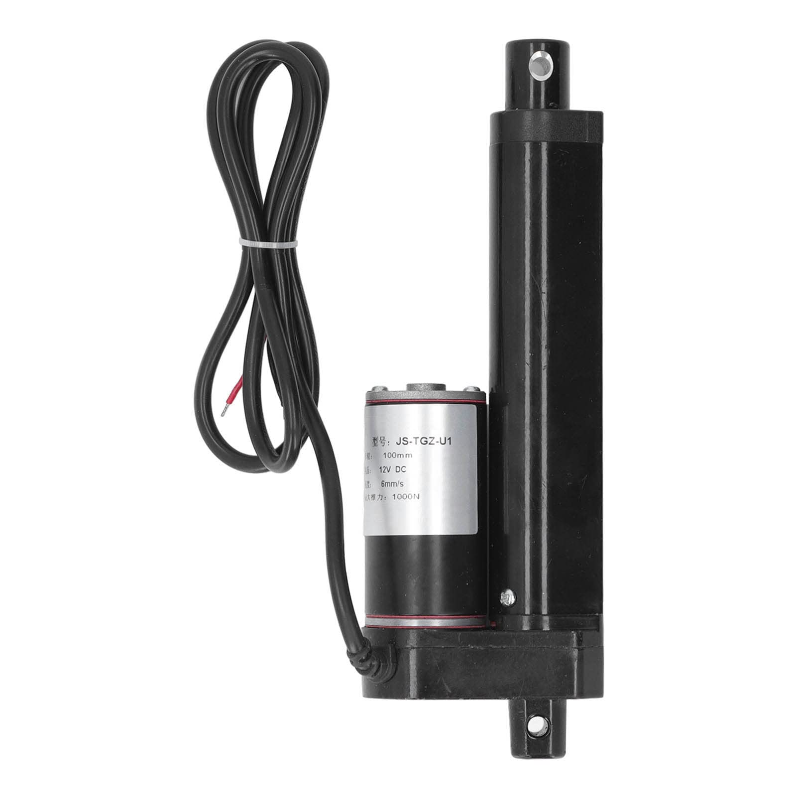 Focket Siłownik Liniowy, Skok 100 Mm i Siła Ciągu 1000 N Siłownik Elektryczny 12 V DC IP65, Wodoodporny Liniowy z obudową ze Stopu Aluminium i Pilotem do Sofy Medycznej (Tylko)