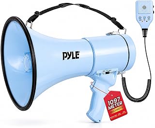 Pyle Megaphon mit Sirene & Mikrofon – 50W