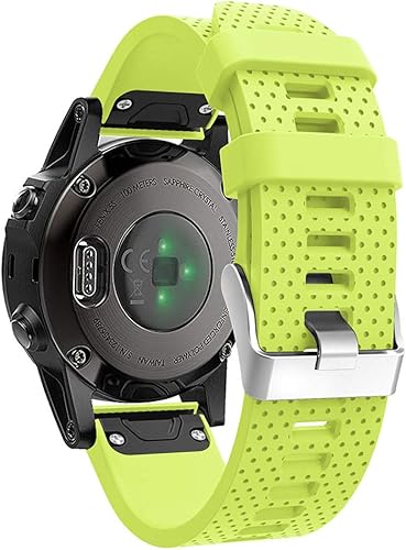 QGHXO Correa para Garmin Fenix 5S / Fenix 6S, correa de repuesto de silicona suave para reloj inteligente Garmin Fenix 5S/Fenix 5S Plus/Fenix