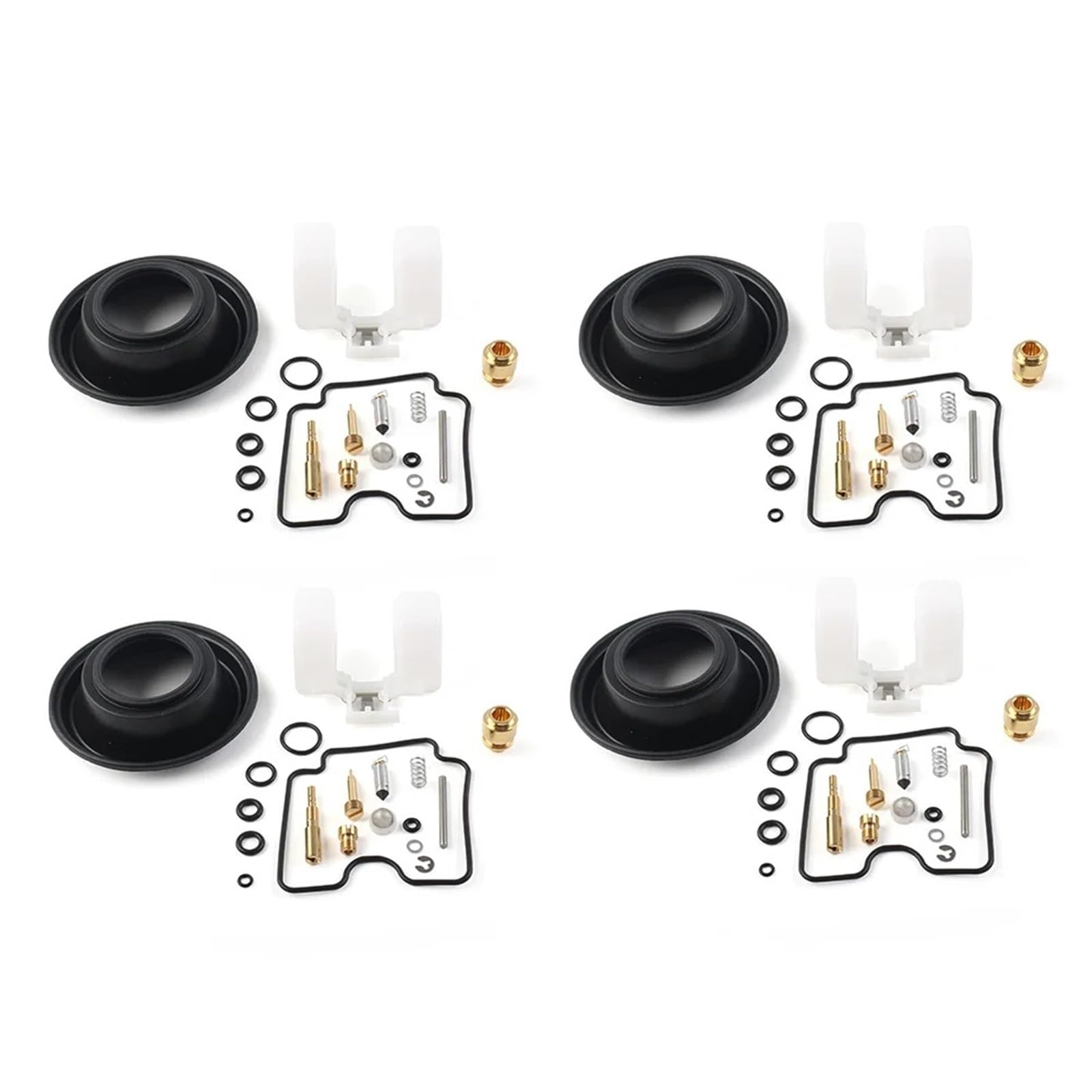 Kit De Reparación Carburador para Motocicleta Diafragma Flotador 4 Juegos para Suzuki para GSX600F 1998-2006