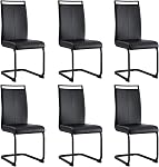gopop Modern Dining Chairs Set of 4,High Back White Kitchen Chairs,Faux Leather Side Chair with Gold Plated Metal Legs,Easy to Clean Upholstered Dining Chairs,Ideal for Living Room(Gold Leg)
