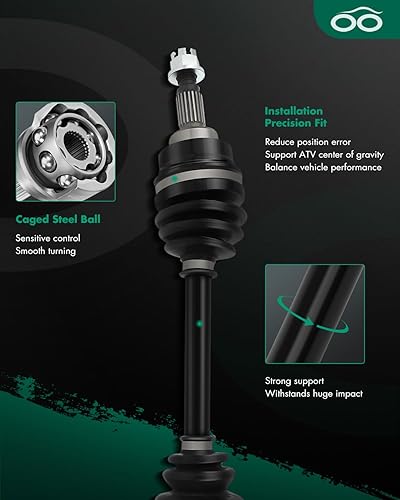 Vista 708 de SCITOO 1333081 1333947 Eje CV trasero izquierdo derecho para 2016-2020 para Polaris General 1000 2017-2020 para Polaris General 4 1000 2015-2018