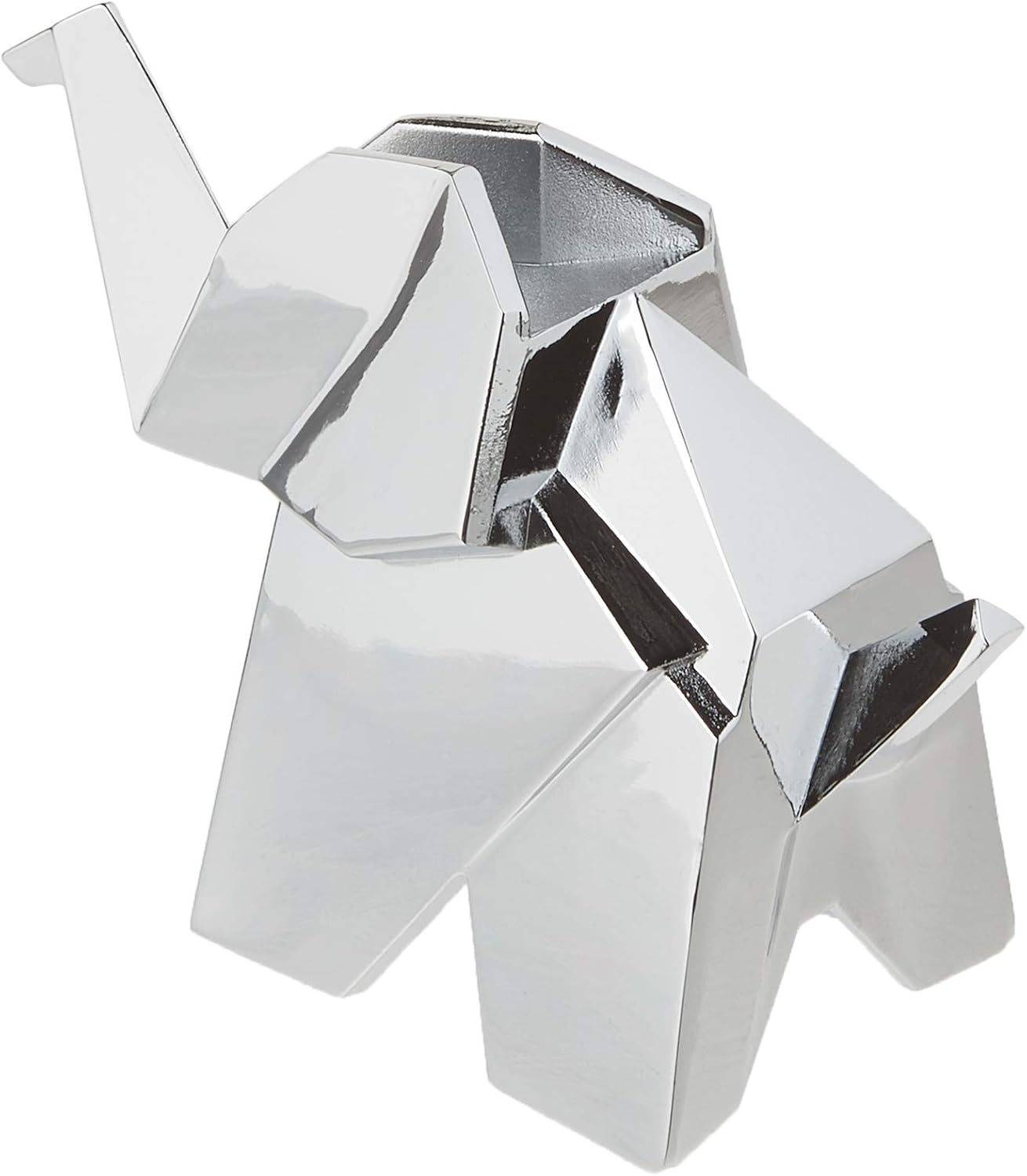 Umbra Origami Elephant Ring Holder, Metal Ring Storage and Display for Jewelry, Chrome