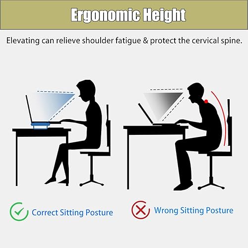 Miniatura 5 de Monitor Stand Riser - Double-Layer Computer Desktop Shelf with 2 Storage Slots - Universal Office Organization Rack