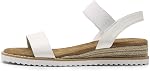 DREAM PAIRS Womens Flats Wedges Sandals Espadrilles Dressy Sandals Open Toe Ankle Stretch Elastic Strap