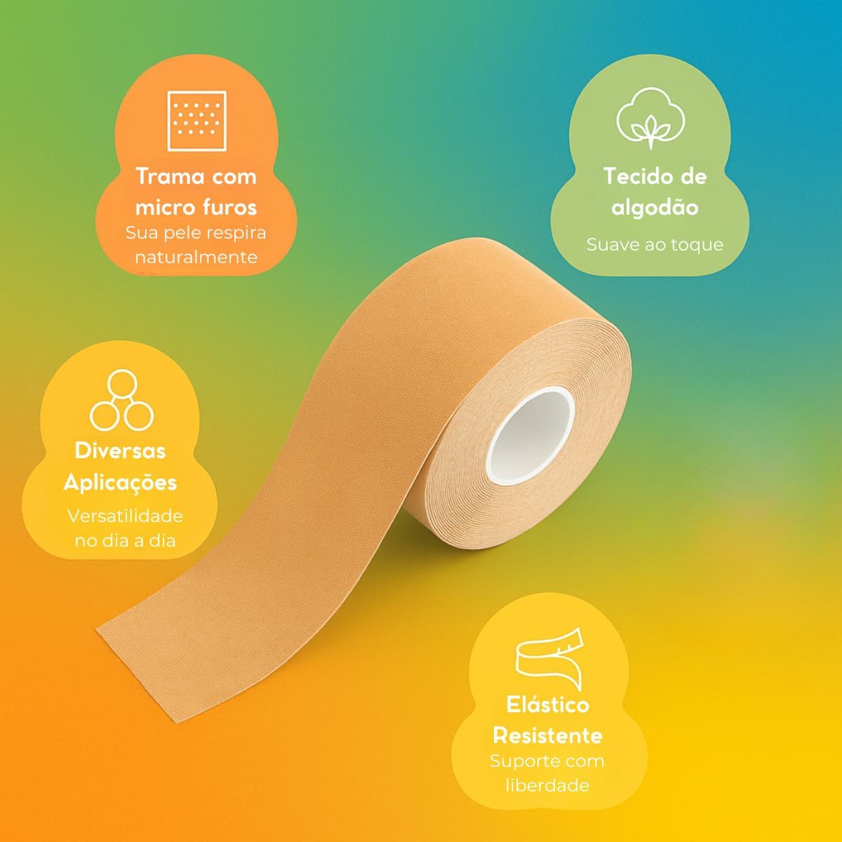 Fita Adesiva para Seios Boob Tape Sutiã Adesivo Levanta Peito Push Up Invisível para Mulheres 5 metros Comprimento Minimalista Hipoalergênico Fita Adesiva para Seios Boob Tape Sutiã Adesivo Levanta Peito Push Up Invisível para Mulheres 5 metros Comprimento Minimalista Hipoalergênico